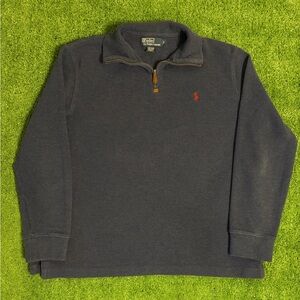 Vintage Polo Ralph Lauren Blue Quarter Zip Sweater